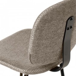 TABURETE TAPIZADO LOGAN CON PESPUNTE EN CRUZ