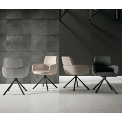 SILLA CON BRAZOS DIANE GIRATORIA