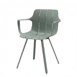 SILLA CON BRAZOS YAMAL CON PATAS DE METAL