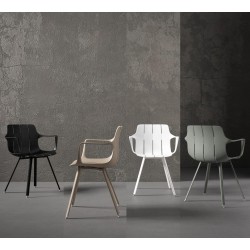 SILLA CON BRAZOS YAMAL CON PATAS DE METAL