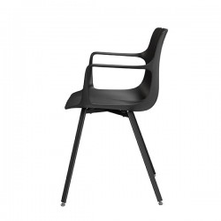 SILLA CON BRAZOS YAMAL CON PATAS DE METAL