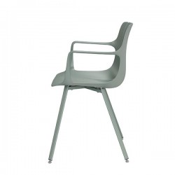 SILLA CON BRAZOS YAMAL CON PATAS DE METAL