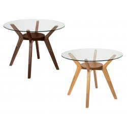 MESA REDONDA SABRINE DE CRISTAL TEMPLADO