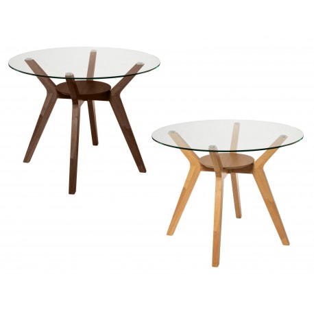 MESA REDONDA SABRINE DE CRISTAL TEMPLADO
