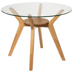 MESA REDONDA SABRINE DE CRISTAL TEMPLADO