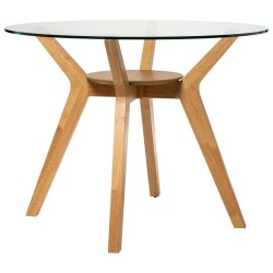 MESA REDONDA SABRINE DE CRISTAL TEMPLADO