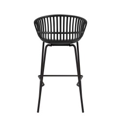 TABURETE AXEL DE POLIPROPILENO Y PATAS DE METAL