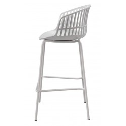 TABURETE AXEL DE POLIPROPILENO Y PATAS DE METAL