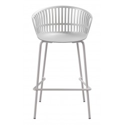 TABURETE AXEL DE POLIPROPILENO Y PATAS DE METAL