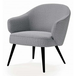 BUTACA CON BRAZOS MACAO CON DISEÑO CURVILINEO