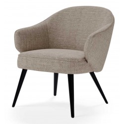 BUTACA CON BRAZOS MACAO CON DISEÑO CURVILINEO