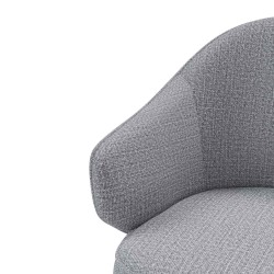 BUTACA CON BRAZOS MACAO CON DISEÑO CURVILINEO