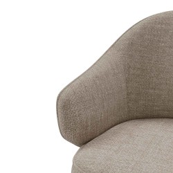 BUTACA CON BRAZOS MACAO CON DISEÑO CURVILINEO