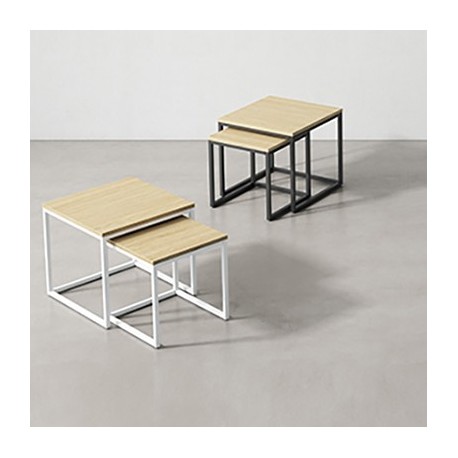 JUEGO DE MESA DE CENTRO PIERO CUADRADAS