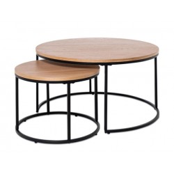 JUEGO DE MESA DE CENTRO ADRIANO REDONDAS