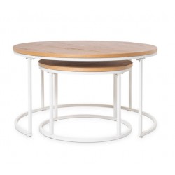 JUEGO DE MESA DE CENTRO ADRIANO REDONDAS