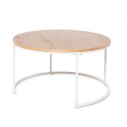 JUEGO DE MESA DE CENTRO ADRIANO REDONDAS