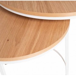 JUEGO DE MESA DE CENTRO ADRIANO REDONDAS