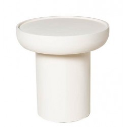 MESA AUXILIAR IMARAN DE MANGO Y SIMIL CEMENT