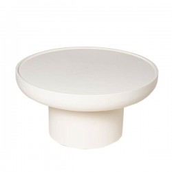 MESA DE CENTRO REDONDA IMARAN DE MANGO Y SIMIL CEMENT