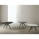 MESA REDONDA EXTENSIBLE LUNA DE PORCELANICO