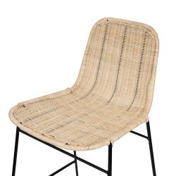 TABURETE DE RATAN CARLO