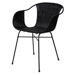 SILLA DE RATAN ALLEGRA CON BRAZOS