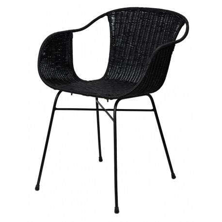 SILLA DE RATAN ALLEGRA CON BRAZOS