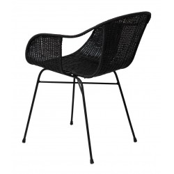 SILLA DE RATAN ALLEGRA CON BRAZOS