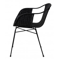 SILLA DE RATAN ALLEGRA CON BRAZOS