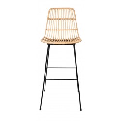 TABURETE GUIDO DE RATAN TRENZADO