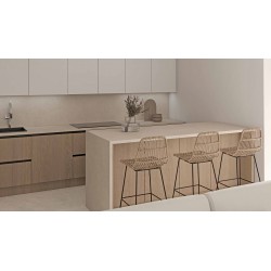 TABURETE GUIDO DE RATAN TRENZADO