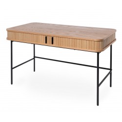 ESCRITORIO CORNELL DE CHAPA DE ROBLE NATURAL