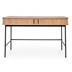 ESCRITORIO CORNELL DE CHAPA DE ROBLE NATURAL