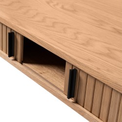 ESCRITORIO CORNELL DE CHAPA DE ROBLE NATURAL