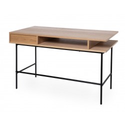 ESCRITORIO ALABAMA DE CHAPA DE ROBLE NATURAL