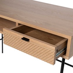 ESCRITORIO ALABAMA DE CHAPA DE ROBLE NATURAL