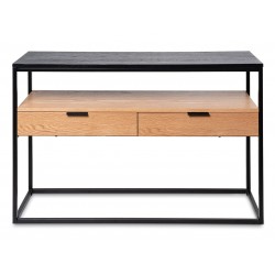 CONSOLA YURI DE METAL Y MADERA ROBLE