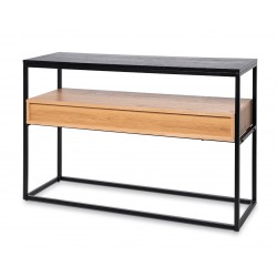 CONSOLA YURI DE METAL Y MADERA ROBLE