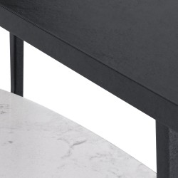 CONSOLA SAIRA DE METAL Y MARMOL CON ESTILO INCONFUNDIBLE