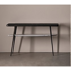 CONSOLA SAIRA DE METAL Y MARMOL CON ESTILO INCONFUNDIBLE