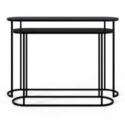 SET DE CONSOLAS AIZA. ESTILO NEGRO TOTAL CON ALMA FUNCIONAL