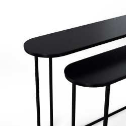 SET DE CONSOLAS AIZA. ESTILO NEGRO TOTAL CON ALMA FUNCIONAL