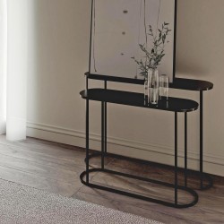 SET DE CONSOLAS AIZA. ESTILO NEGRO TOTAL CON ALMA FUNCIONAL