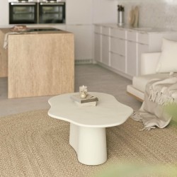 MESA DE CENTRO MUKUL DE MANGO Y SIMIL CEMENT