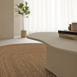 MESA DE CENTRO MUKUL DE MANGO Y SIMIL CEMENT