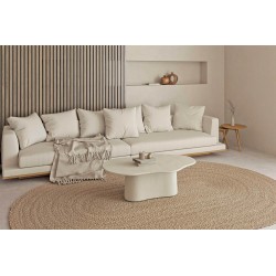 MESA DE CENTRO MUKUL DE MANGO Y SIMIL CEMENT