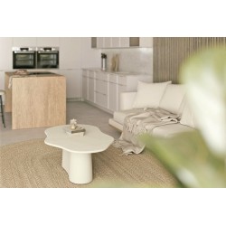 MESA DE CENTRO MUKUL DE MANGO Y SIMIL CEMENT