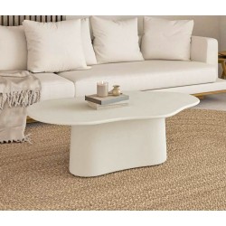 MESA DE CENTRO MUKUL DE MANGO Y SIMIL CEMENT