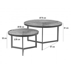 MESA DE CENTRO KIAN DE MADERA RECICLADA